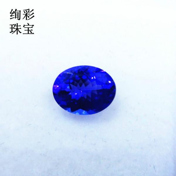 供應(yīng)絢麗火彩坦桑石裸石戒面坦桑石婚戒