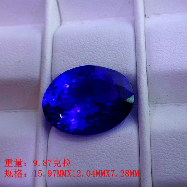 供應(yīng)天然坦桑石戒面絢彩珠寶坦桑石裸石 坦桑斯多少錢一克拉