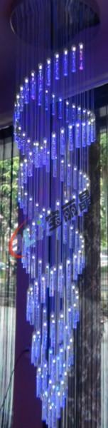 供應(yīng)廣東寶麗晶LED全彩雙螺旋吊燈