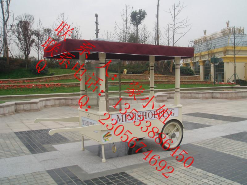 供應(yīng)實木售貨車實木售貨亭實木小吃亭