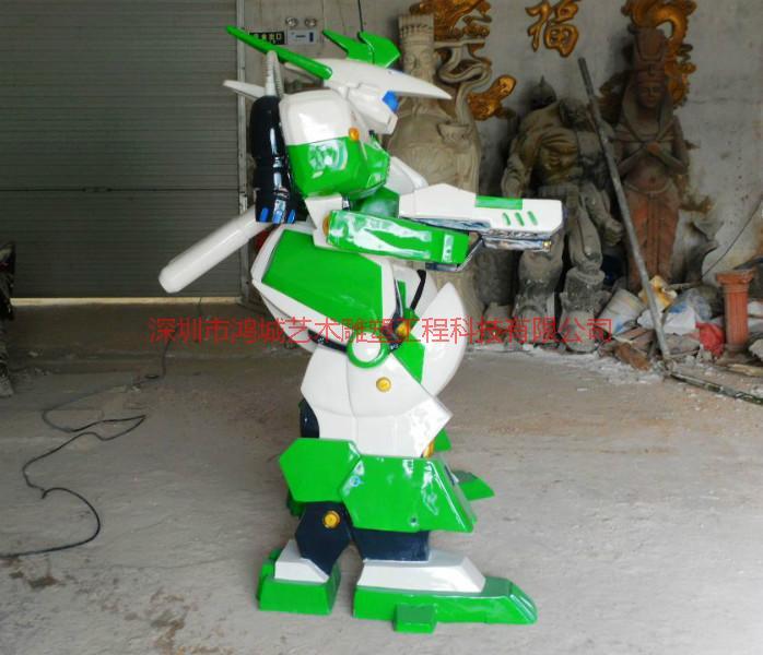 供應(yīng)玻璃鋼機(jī)器人雕塑，大型機(jī)器人雕塑，玻璃鋼雕塑廠家，機(jī)器人雕塑