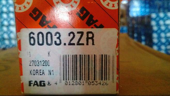 供應FAG深溝球軸承6003-2ZR軸承