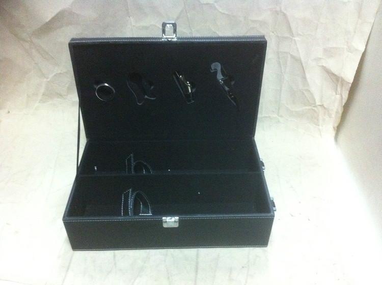 高檔燙金木盒子紅酒盒子包裝定做圖片