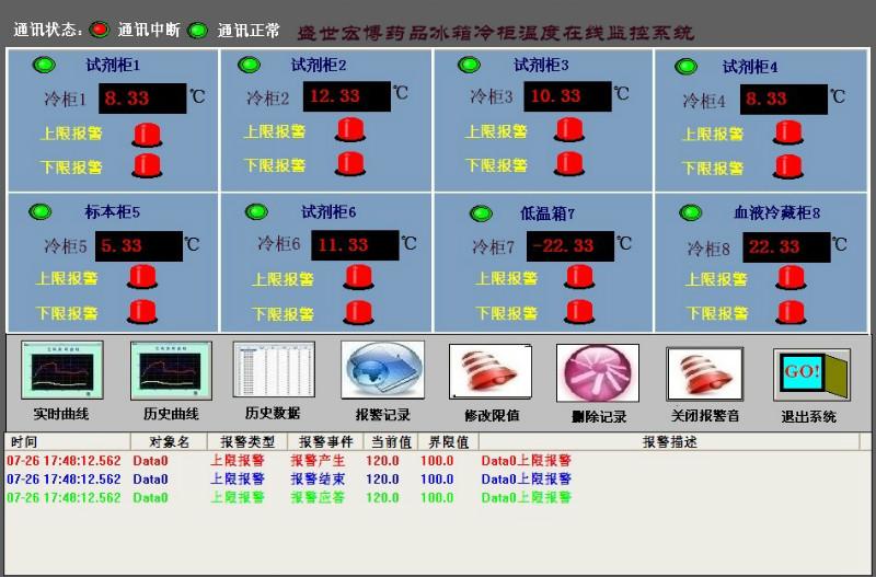 供应疾控中心温湿度监控冰箱温度在线监控系统