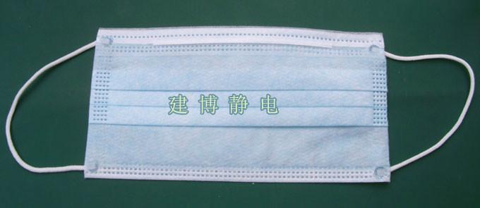 供應(yīng)藍(lán)色白色三層無紡布口罩防塵用品