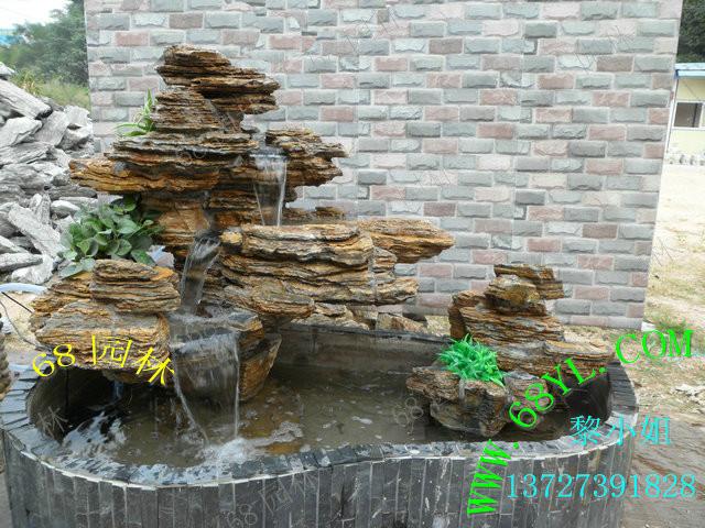 供應(yīng)千層石假山流水魚缸盆景 奇石藝術(shù)，景觀石頭，園林設(shè)計