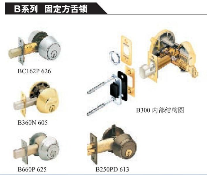 供应SCHLAGE西勒奇固舌锁B160系列