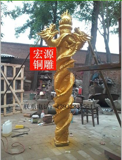 供應(yīng)鑄銅設(shè)計(jì)雕塑工藝品大鵬展翅雕塑銅雕葫蘆價(jià)格鑄銅龍柱銅雕龍
