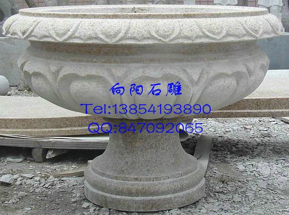 供應(yīng)黃銹石花盆花缽噴水泉，黃銹石花盆廠家，黃銹石花盆價格，黃銹石花盆花缽加工