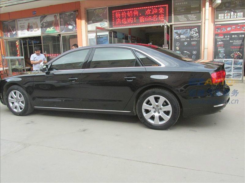 石家莊汽車漆面鍍晶SONAX納米晶體保護(hù)膜槐安路新店業(yè)奧迪A8L