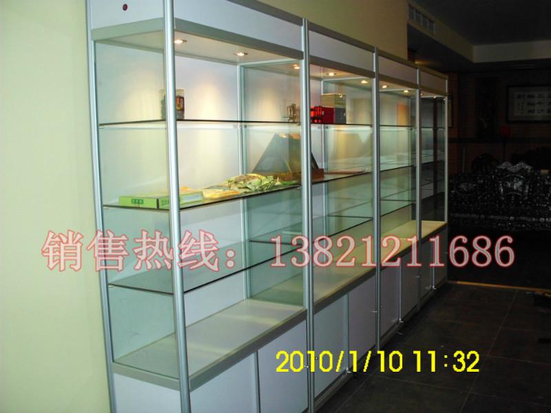 北京展柜厂供应钛合金展柜 精品货架 汽车用品展柜 饰品展示架