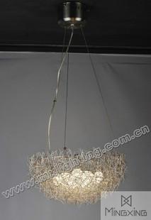 現(xiàn)代鳥巢鋁線吊燈客廳餐廳臥室吊燈圖片/現(xiàn)代鳥巢鋁線吊燈客廳餐廳臥室吊燈樣板圖 (2)