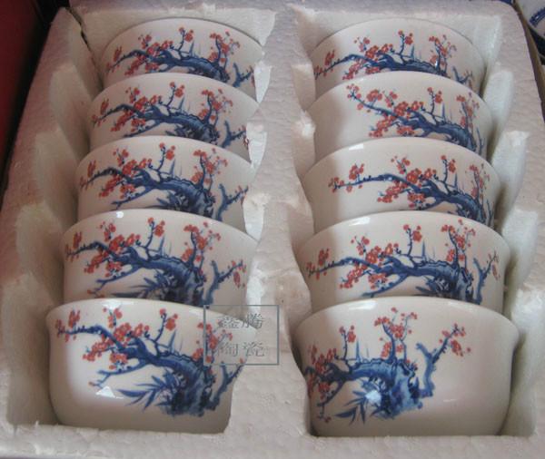 供應(yīng)青花瓷保鮮碗 青花瓷餐具