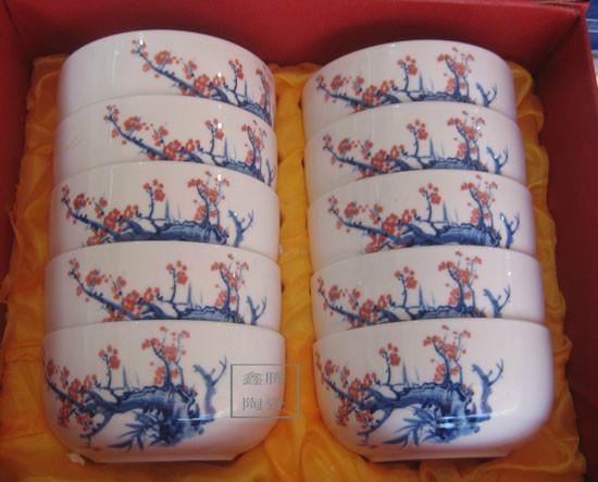 供應(yīng)青花瓷保鮮碗 青花瓷餐具