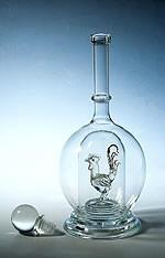 供應(yīng)生肖工藝瓶定制，玻璃工藝酒瓶，藝術(shù)玻璃