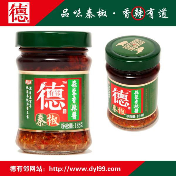 德有鄰蒜蓉香辣醬185g批發(fā)圖片