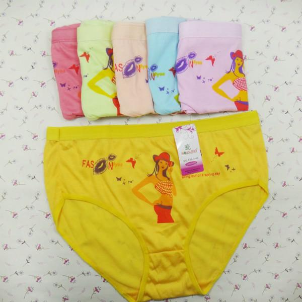 供應(yīng)大碼印花全棉女士?jī)?nèi)褲 特價(jià)大版媽咪褲 庫(kù)存女士?jī)?nèi)褲批發(fā)