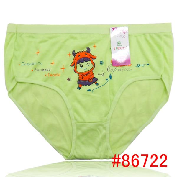 供應(yīng)外貿(mào)庫存女士大碼媽咪褲 女士時(shí)尚印花內(nèi)褲 外貿(mào)中腰女式內(nèi)褲批發(fā)