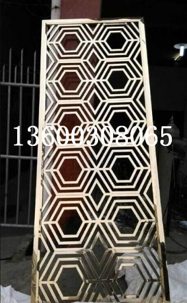 供應不銹鋼鏤空屏風，雙鏡面屏風圖片，鏤空玫瑰金屏風加工廠