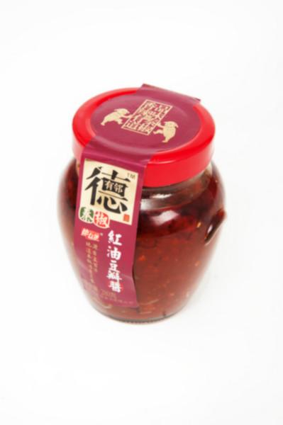 供應(yīng)陜西德有鄰紅油豆瓣醬280g批發(fā)