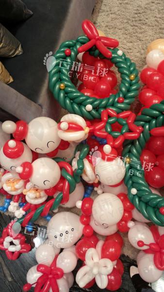 圣誕節(jié)氣球裝飾/圣誕樓盤氣球裝飾圖片