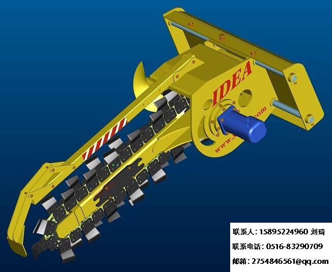 供應(yīng)滑移裝載機屬具開溝機，裝載機開溝機，挖掘機開溝機