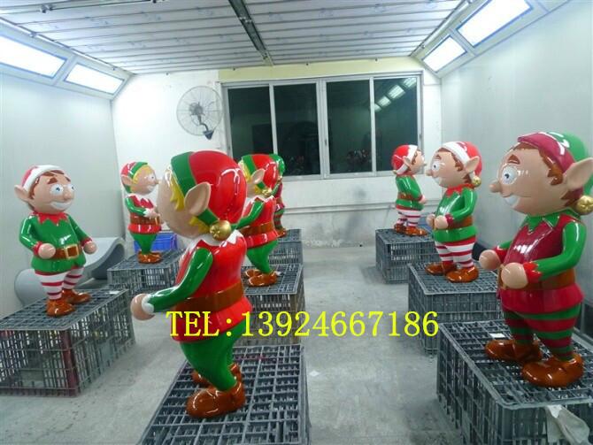 供應(yīng)圣誕老人雕塑，深圳玻璃鋼雕塑公司