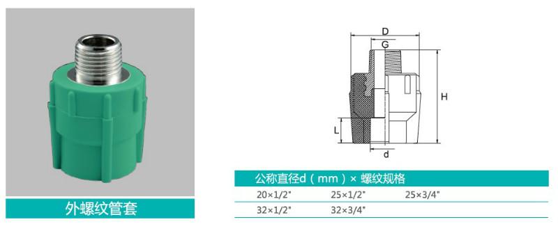 公元PPR优家外丝接图片