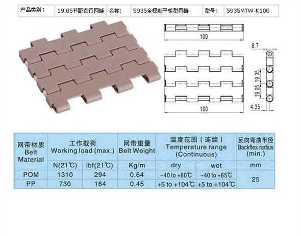 供应轮胎联动输送板塑料网带