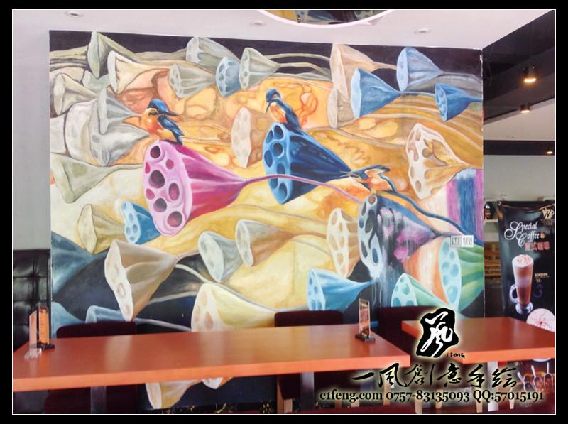 佛山墙体彩绘佛山手绘墙画油画图片