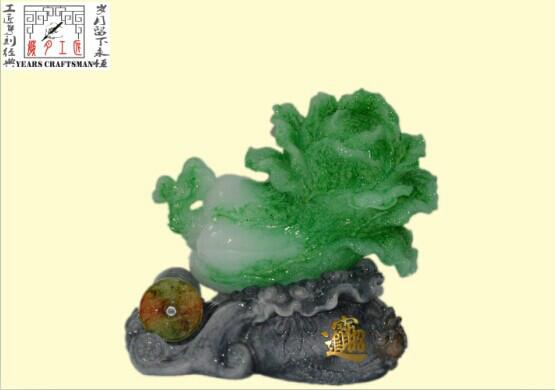 供應(yīng)樹脂擺件白菜工藝品  鑫蕊禮品