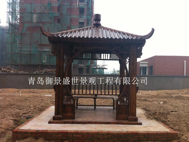供應青島木涼亭木亭子四角亭