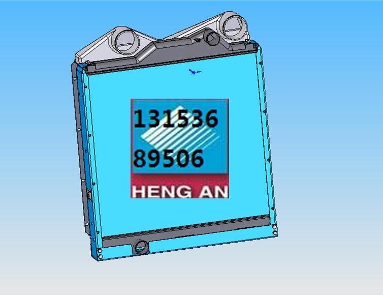 重汽豪沃客车水箱散热器经销商图片