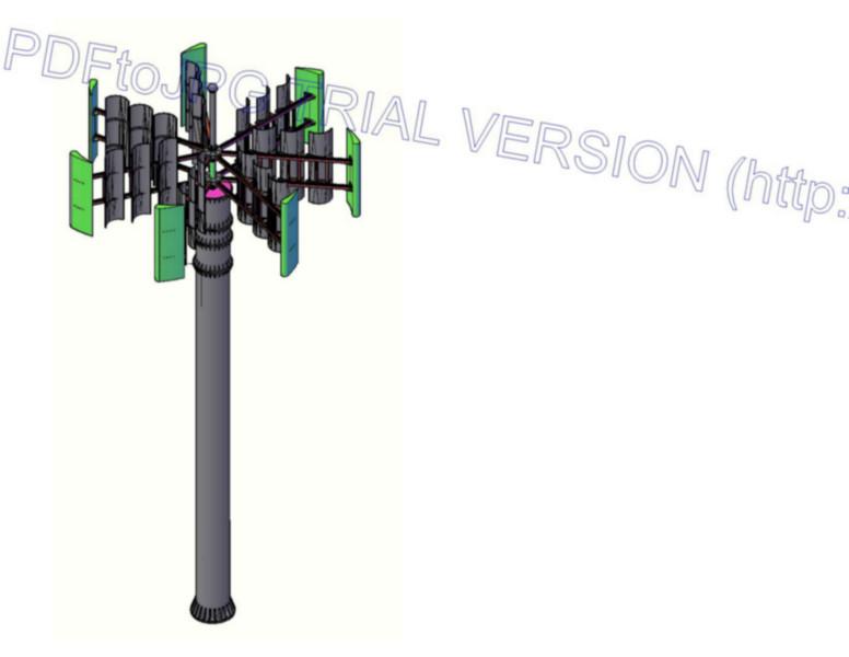 世界第一家350kw垂直轴风力发电机图片
