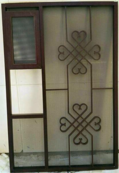 供應(yīng)工作直銷防盜鋁窗花窗花帶紗