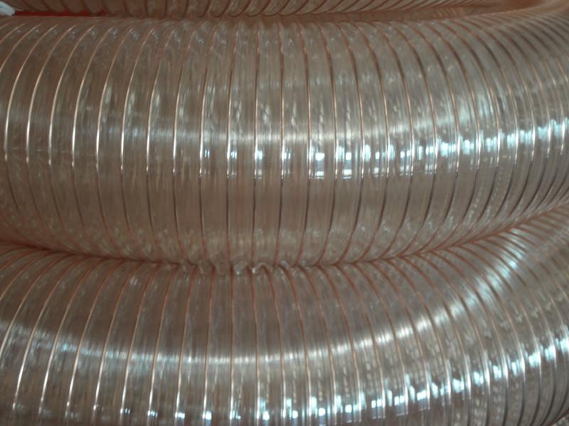 供應(yīng)透明通風(fēng)除塵*PU鋼絲軟管   軟管