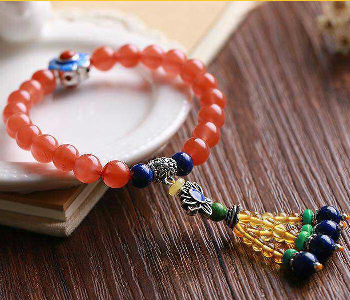 供應(yīng)*福源水晶原創(chuàng)飾品天然南紅手鏈