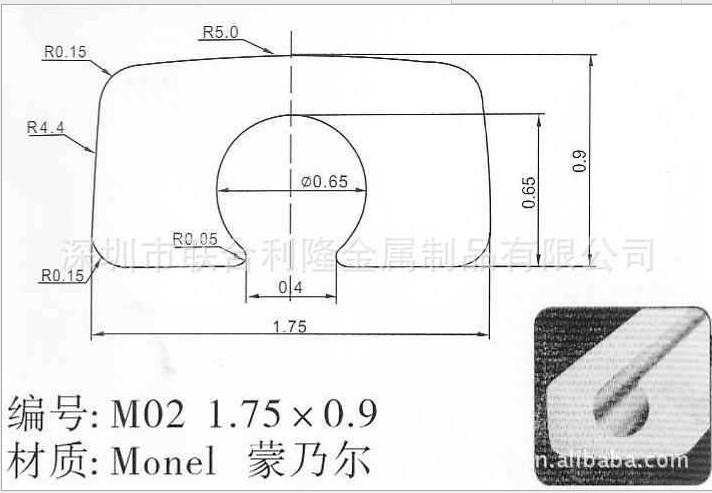 供应沈阳蒙乃尔合金Monel眼镜框线/可以根据客户的需要定制图片