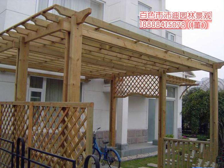 供應庭院防腐木花架報價，百色小區(qū)庭院防腐木花架報價