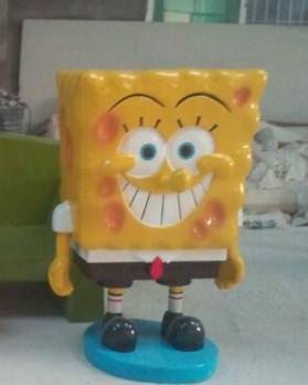 *供應(yīng)湖南海綿寶寶卡通雕塑報價電話