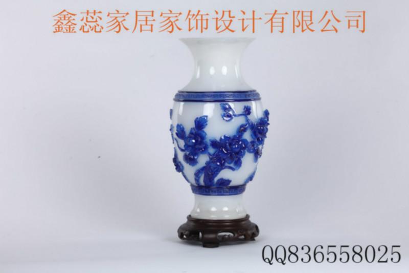 供應(yīng)哪里有歐式家居樹脂擺件工藝禮品擺件生產(chǎn)商/榮華富貴青花瓷系列