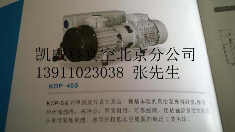 供應(yīng)天津KOP-40S單級油旋片式真空泵